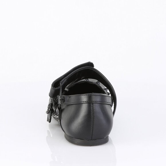 Whimsigoth Gothic Mary Jane Skull Ballet Flat Shoes - Picture 4 of 5